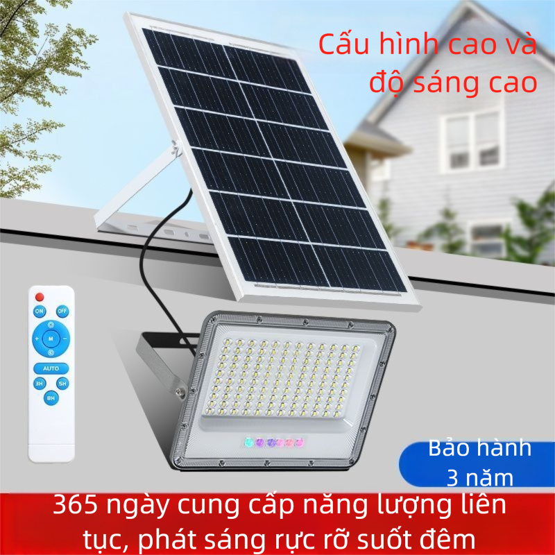 Đèn năng lượng mặt trời mới năm 2026 có 120 viên LED lớn chống nước dùng ngoài trời và gia đình đèn vườn siêu sáng