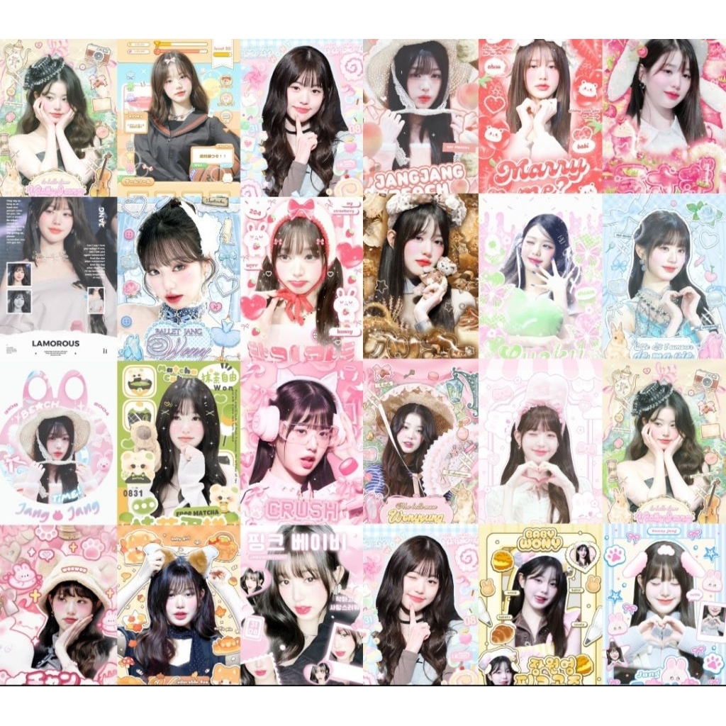 Card des Wonyoung IVE mix 25/50/100c unoff(đọc mô tả trước khi mua)