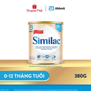 Sản phẩm dinh dưỡng công thức cho trẻ từ 0-12 tháng tuổi: Similac 0+ 380g