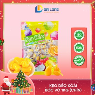   Túi 1Kg  Kẹo bóc vỏ vị xoài Đại Long NOEL chiết xuất từ nước trái cây hợp tiệc liên hoan ăn vặt 
