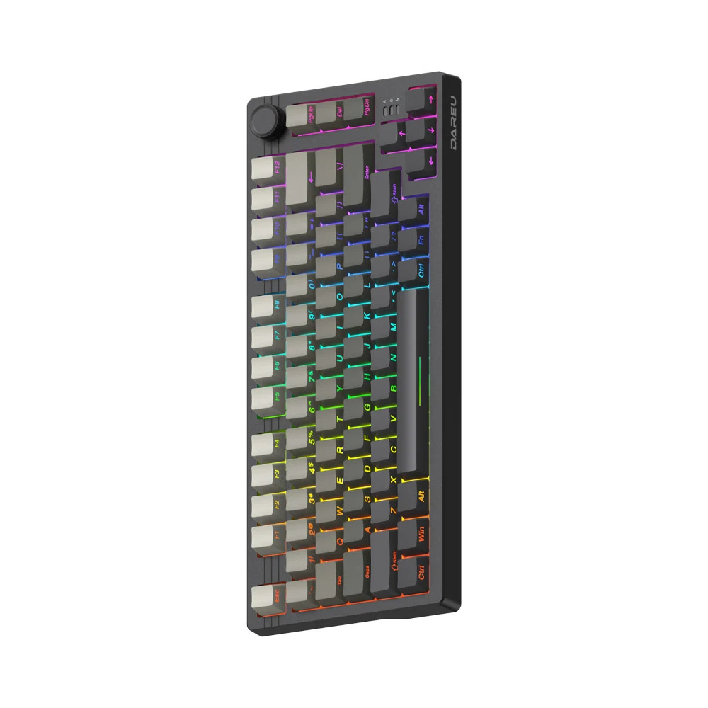 Bàn phím cơ Gaming DAREU EK75 PRO Cloudy Aqua (Đen Xám) - 3 Mode - Hotswap - Bảo hành 24 tháng | BigBuy360 - bigbuy360.vn