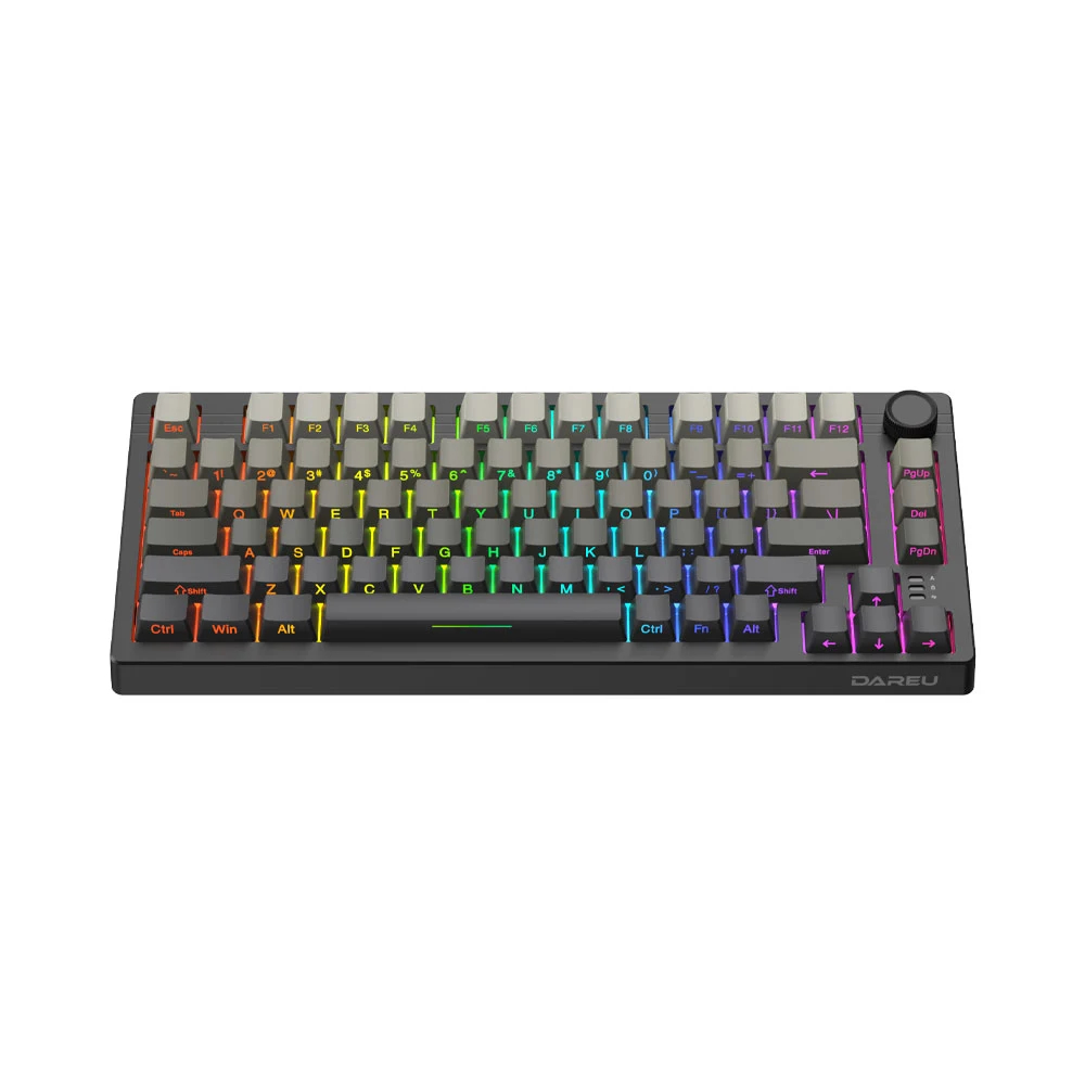 Bàn phím cơ Gaming DAREU EK75 PRO Cloudy Aqua (Đen Xám) - 3 Mode - Hotswap - Bảo hành 24 tháng | BigBuy360 - bigbuy360.vn