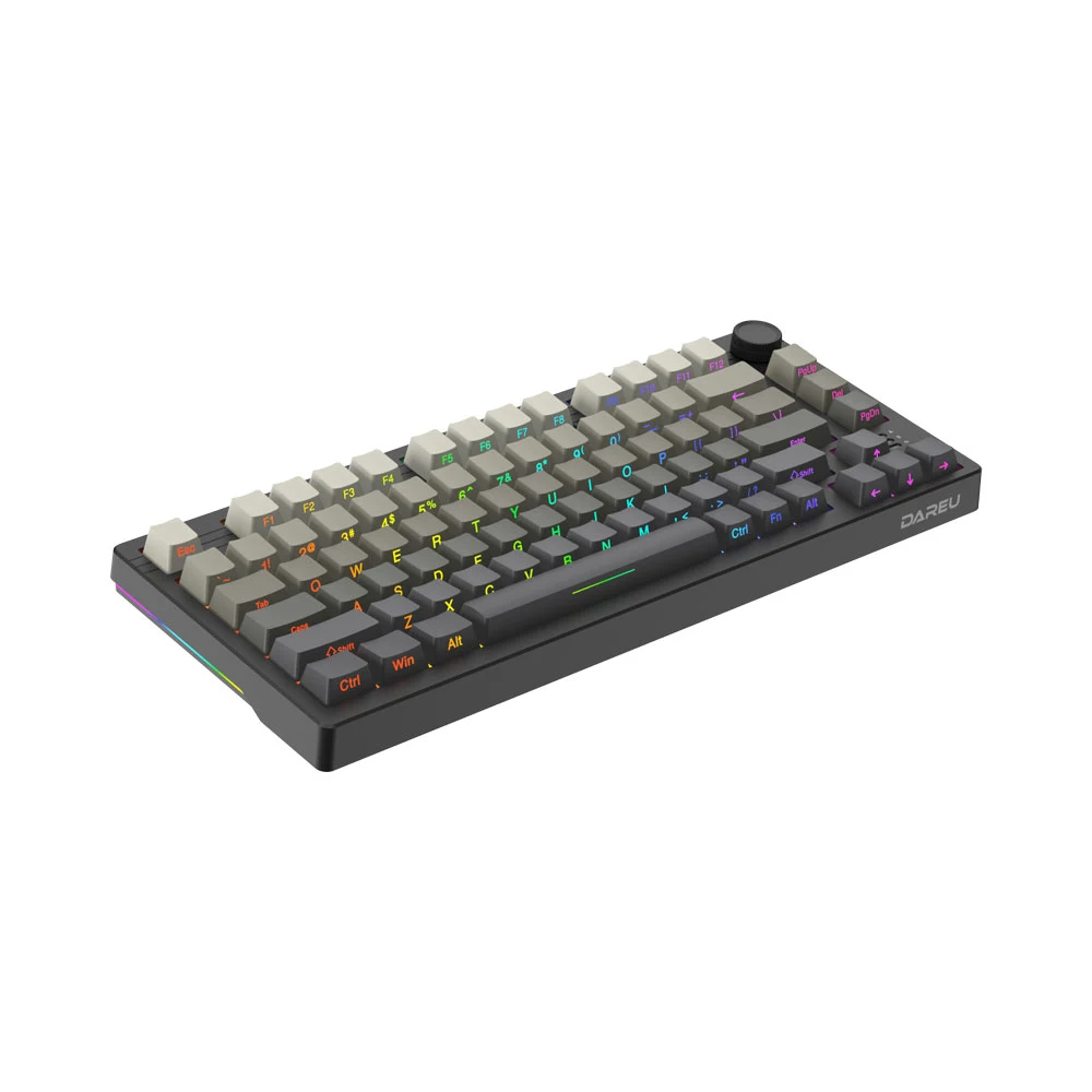 Bàn phím cơ Gaming DAREU EK75 PRO Cloudy Aqua (Đen Xám) - 3 Mode - Hotswap - Bảo hành 24 tháng | BigBuy360 - bigbuy360.vn