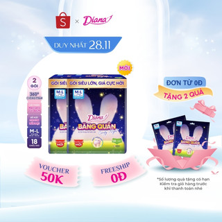   COMBO 2   MỚI RA MẮT  Diana Băng Quần Comfy Night size M-L 18 chiếc gói 