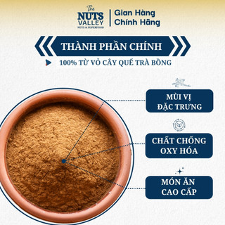 Bột Quế Trà Bồng – Nguyên Chất, Dùng Pha Trà, Nấu Ăn, Cinnamon Powder, The Nuts Valley 
