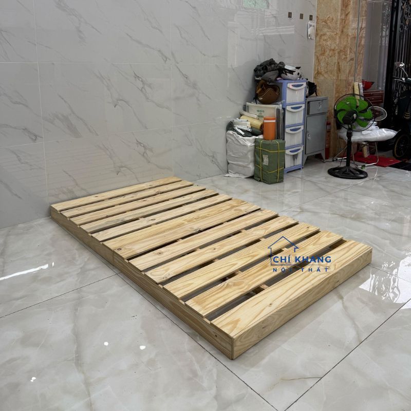 Giường Ngủ Pallet Gỗ thông kích thước 1m6x2m đã được sấy khô chống mối mọt