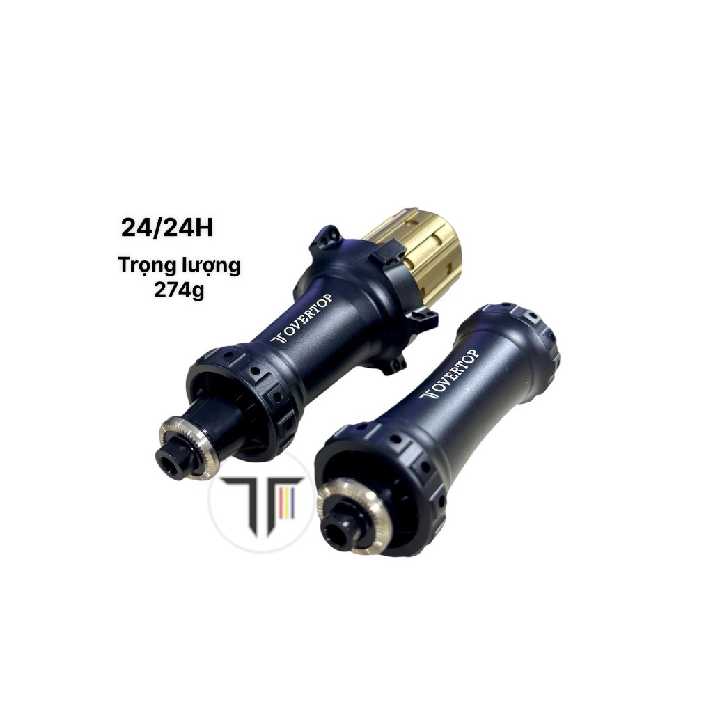 Đùm Overtop 24-24lỗ căm thẳng, đùm road thắng rim, cối HG 11speed dành cho xe đạp