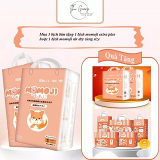  Combo 3 Tã quần Dán Momoji Extra thoáng khí,thoát ẩm tốt giúp da bé sơ sinh luôn khô thoáng ko đổi quà tích điểm  