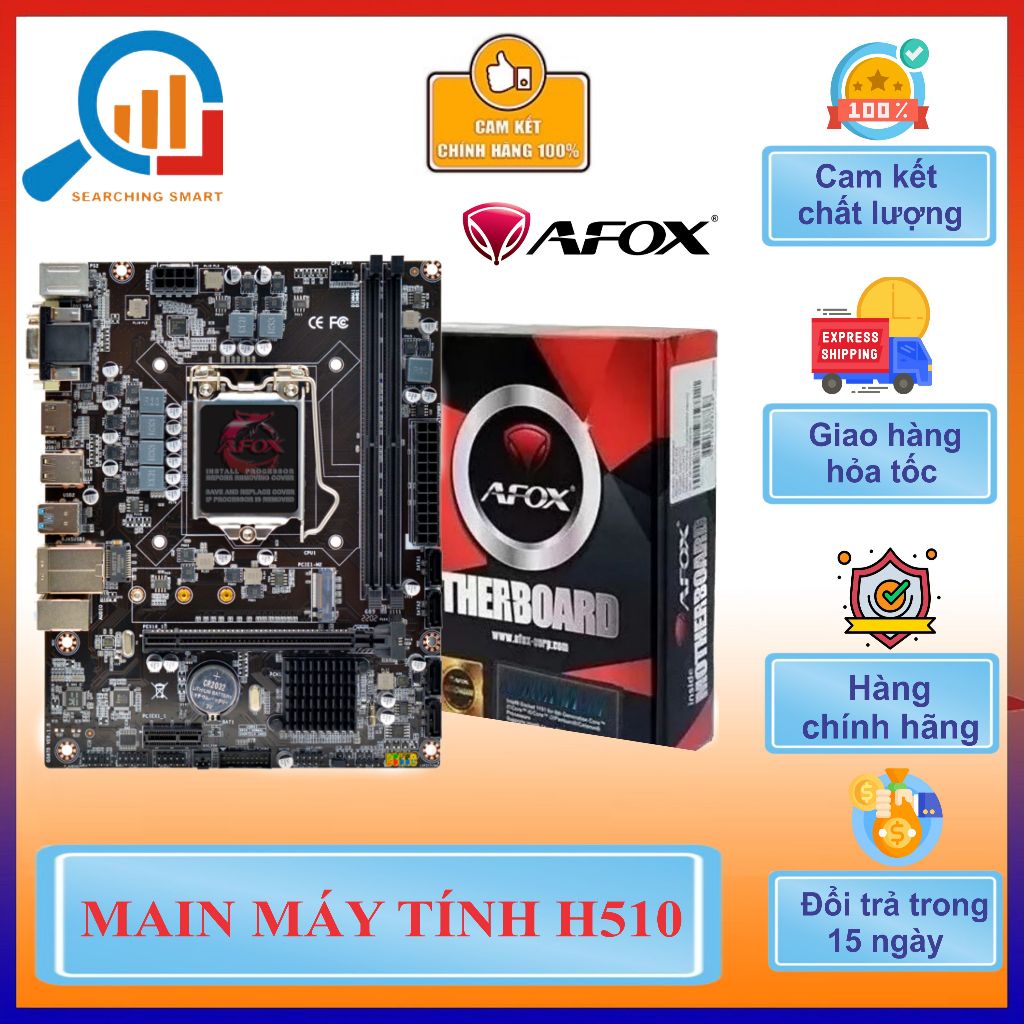 Mainboard PC AFOX,ARKTECK H510| H110| H310| H81| H61 AFOX,ARKTECK Chính hãng mới 100% - Bảo hành 3 n
