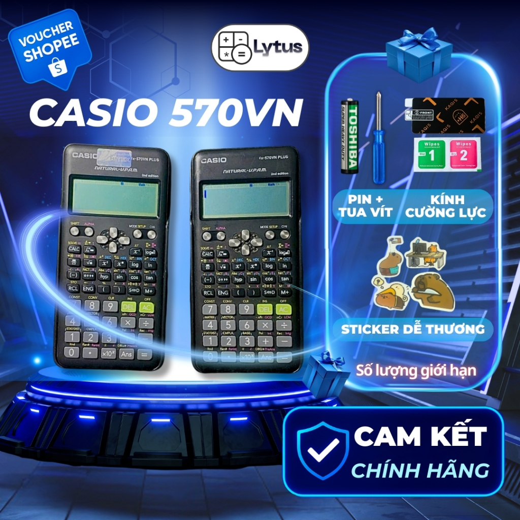 Máy tính CASIO FX-570VN cũ (độ mới 80-95%) CHÍNH HÃNG
