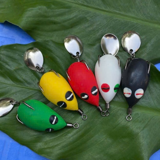 Mồi Câu Lure Nhái Hơi F35 Mồi Nhái Hơi NỔI 7G,LỬNG10G, F35 siêu nhạy cá lưỡi BKK