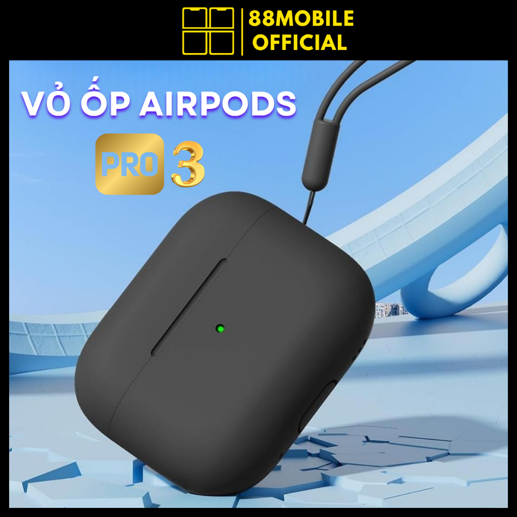 Case airpod pro 3 Azir Pro 3 dây cao su silicon bao đựng bảo vệ tai nghe I 88Mobile