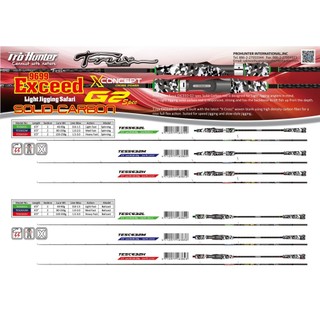 CẦN CÂU CÁ - CẦN LIGHT JIG MÁY NGANG/MÁY ĐỨNG CẮM GỐC PROHUNTER T-RUX EXCEED G2/TESC/TESS 632H-M-L 1.89M