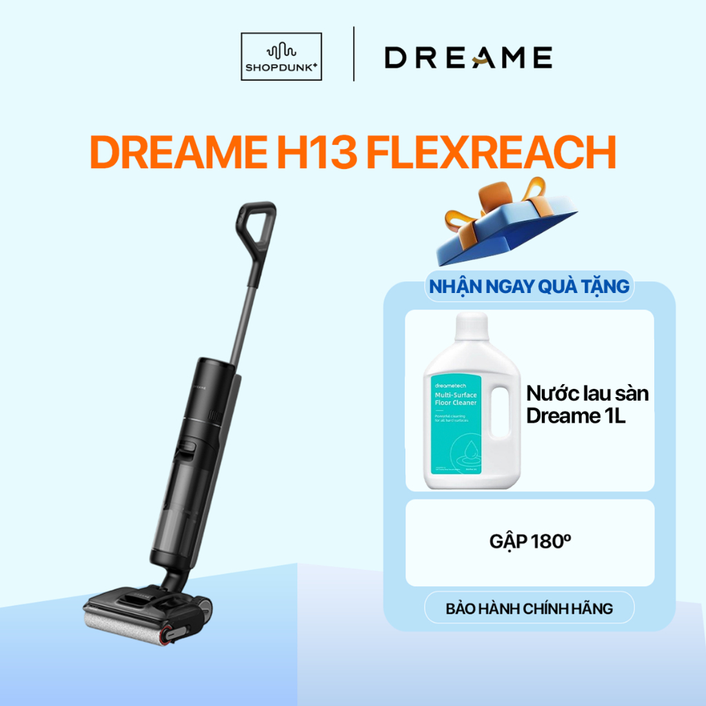 Máy Hút Bụi Lau Nhà Cầm Tay Dreame H13 FlexReach Chính Hãng | Bảo Hành 24 Tháng