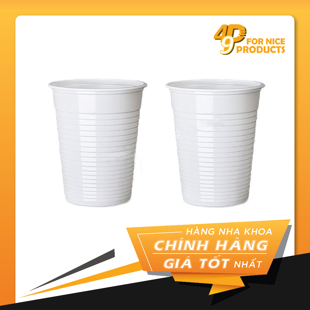 Ly nhựa trắng đục 120ml dùng 1 lần