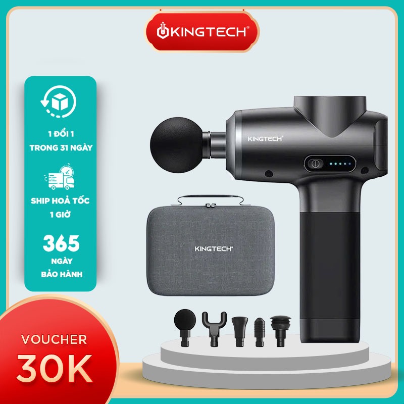 Máy Massage Cao Cấp KINGTECH MAX 1S - Máy Massage Toàn Thân Giúp Giãn Cơ Dành Cho Gymmer, Vận Động V