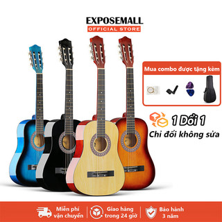Đàn guitar cho người mới bắt đầu Guitar gỗ đoạn 38 inch Bộ guitar đầy đủ Phụ kiện miễn phí