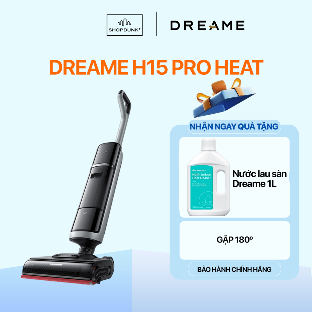 Máy Hút Bụi Lau Sàn Thông Minh Dreame H15 Pro Heat Chính Hãng | Bảo Hành 24 Tháng