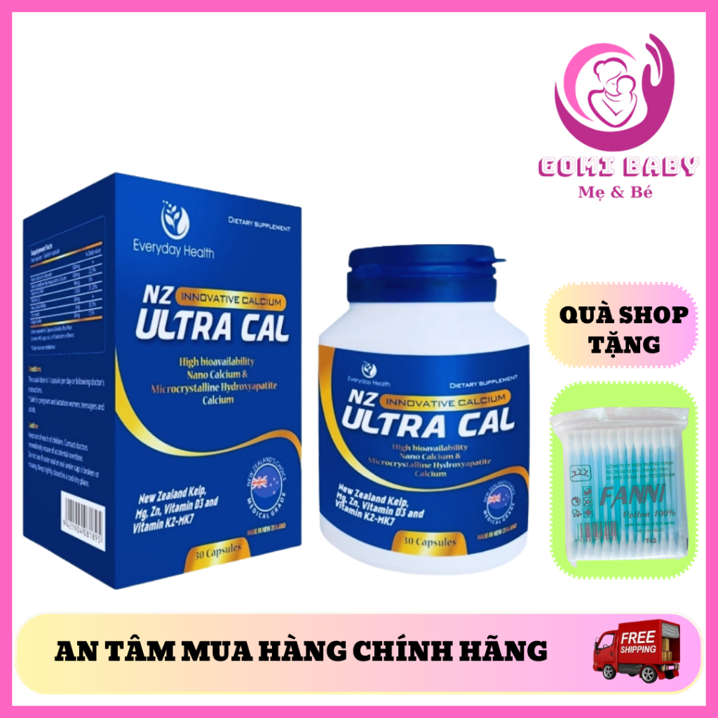 [CHÍNH HÃNG]  Nz-Ultra Cal BỔ SUNG CANXI D3 CHO CÁC ĐỐI TƯỢNG CẦN BỔ SUNG CANXI-GIÚP PHÒNG LOÃNG XƯƠ