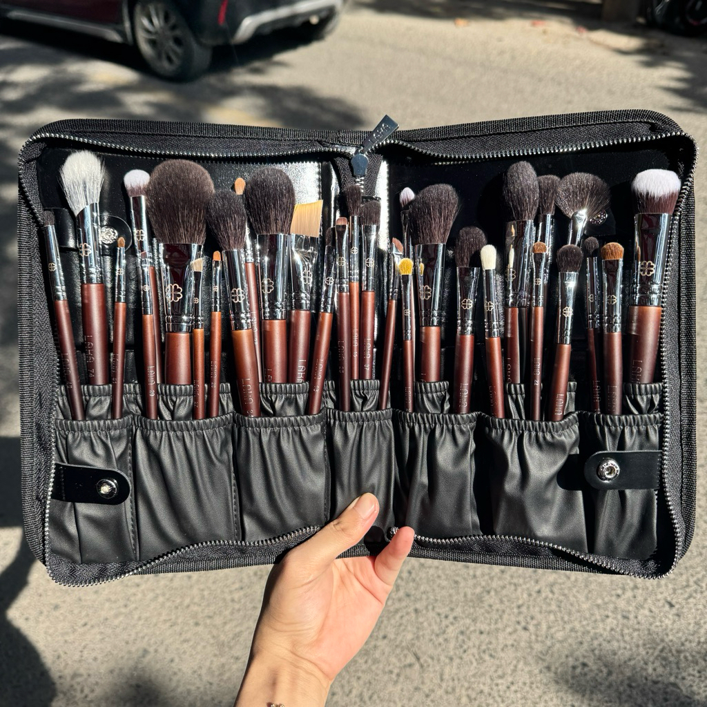 Bộ Cọ Chuyên Nghiệp Laka 30 cây LAKA Make Up Tools Kèm Bao Da [Chính Hãng]