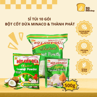 (Sỉ 10 Gói 50g) Bột Cốt Dừa Minaco Thành Phát – Nguyên Chất Tự Nhiên, Thơm Ngon Cho Món Ăn – SONA'S SHOP