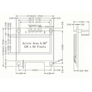 Màn hình OLED 0.96 inch I2C (blue) -TH026