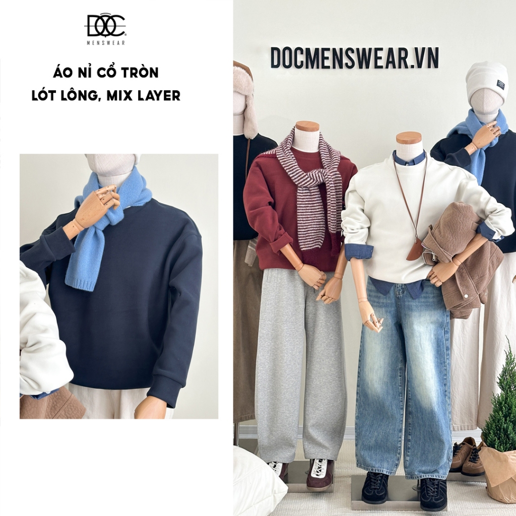 ÁO NỈ TRƠN NAM ĐỘC MENSWEAR - AT371