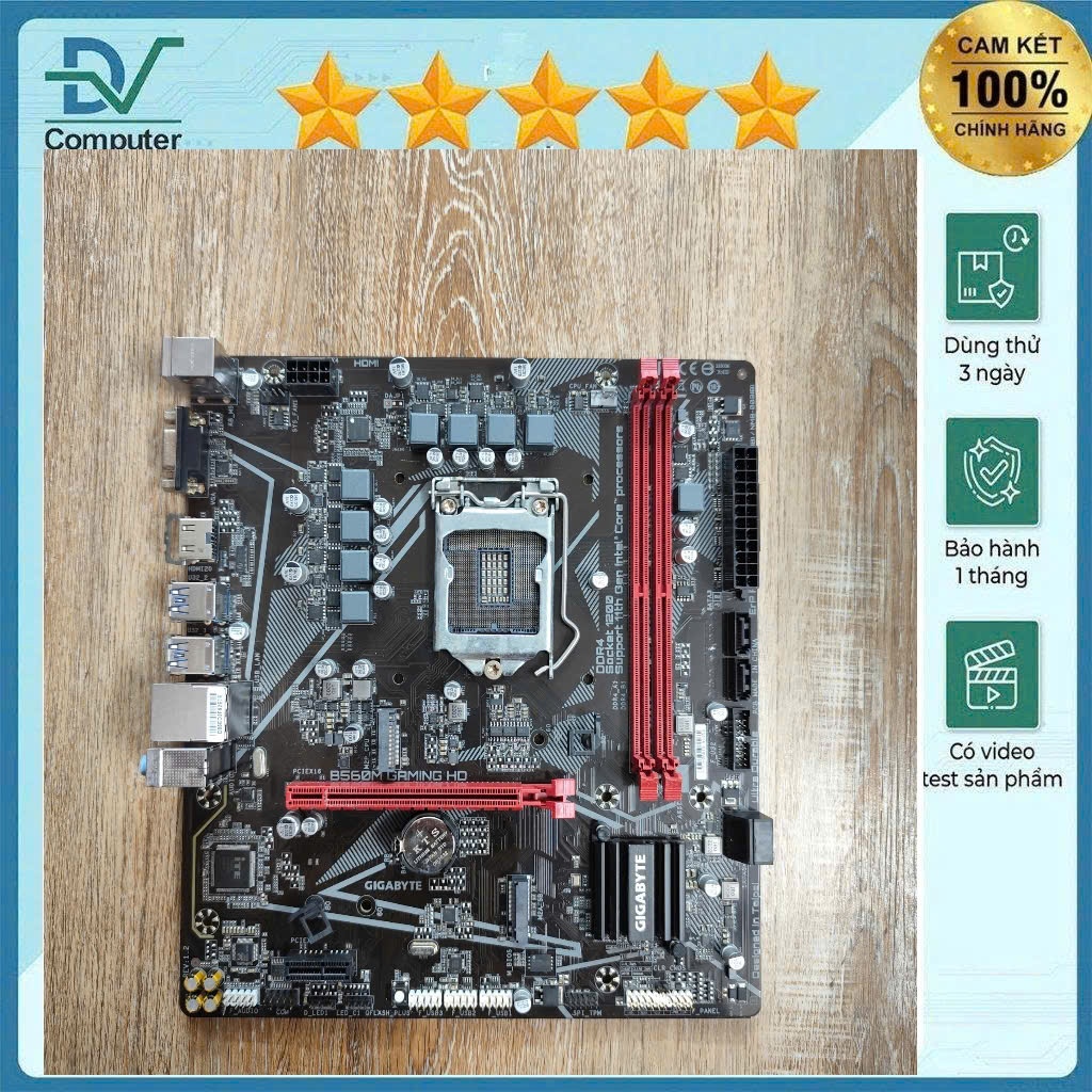 MAIN B560M GAMING HD GIGABYTE Siêu chiên, fom xịn, bh 1 tháng