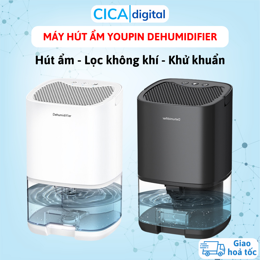 Máy Hút Ẩm Gia Đình Phòng Ngủ YOUPIN DEHUMIDIFIER , Tạo Độ Ẩm Khử Mùi Khử Khuẩn Không Gây Tiếng Ồn, BH 12 Tháng