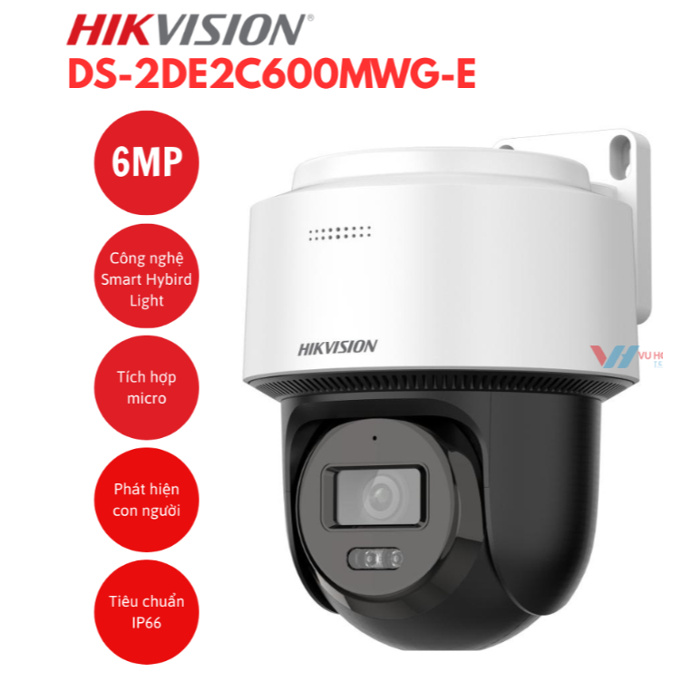 Camera IP HIKVISION Xoay 360 Độ DS-2DE2C200MWG-E (2MP),  DS-2DE2C400MWG-E, DS-2DE2C600MWG-E, DS-2CV1