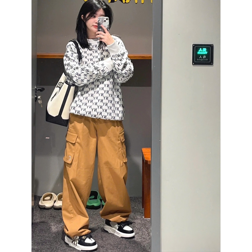 [ CHÍNH HÃNG ] QUẦN TÚI HỘP MLB NY ĐEN & C NÂU UNISEX NAM NỮ HÀN QUỐC