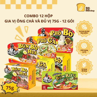   Combo 12 Gói  Gia Vị Nấu Ăn Ông Chà Và 75g – Đậm Đà Tiện Lợi Cho Bữa Ăn Gia Đình – SONA'S SHOP 