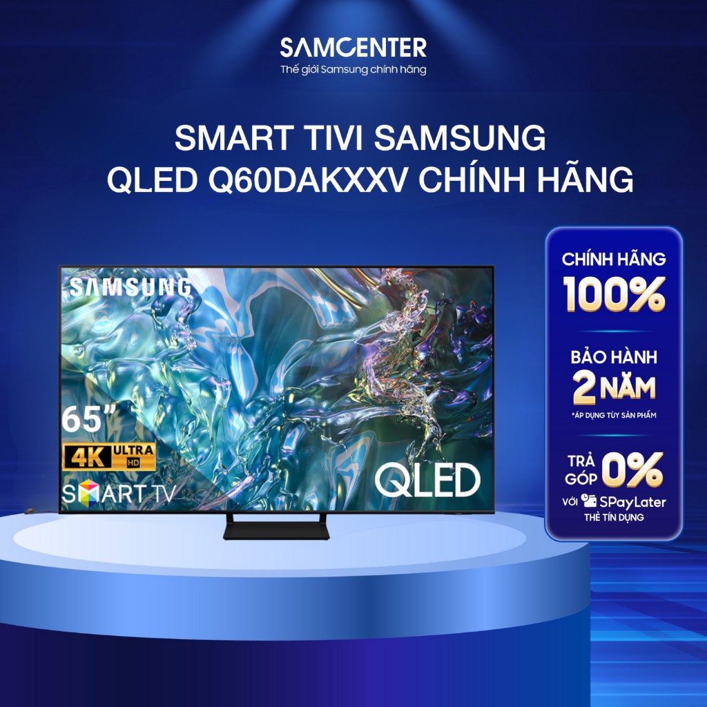 IB shop [CHỈ GIAO NỘI THÀNH HN]Smart Tivi SAMSUNG QLED Q60DAKXXV Chính Hãng Giao nhanh.