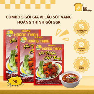 Combo 5 Gói Gia Vị Lẩu Sốt Vang Hoàng Thịnh 5g – Đậm Đà Hương Vị, Tiện Lợi Dễ Dùng - SONA’S SHOP