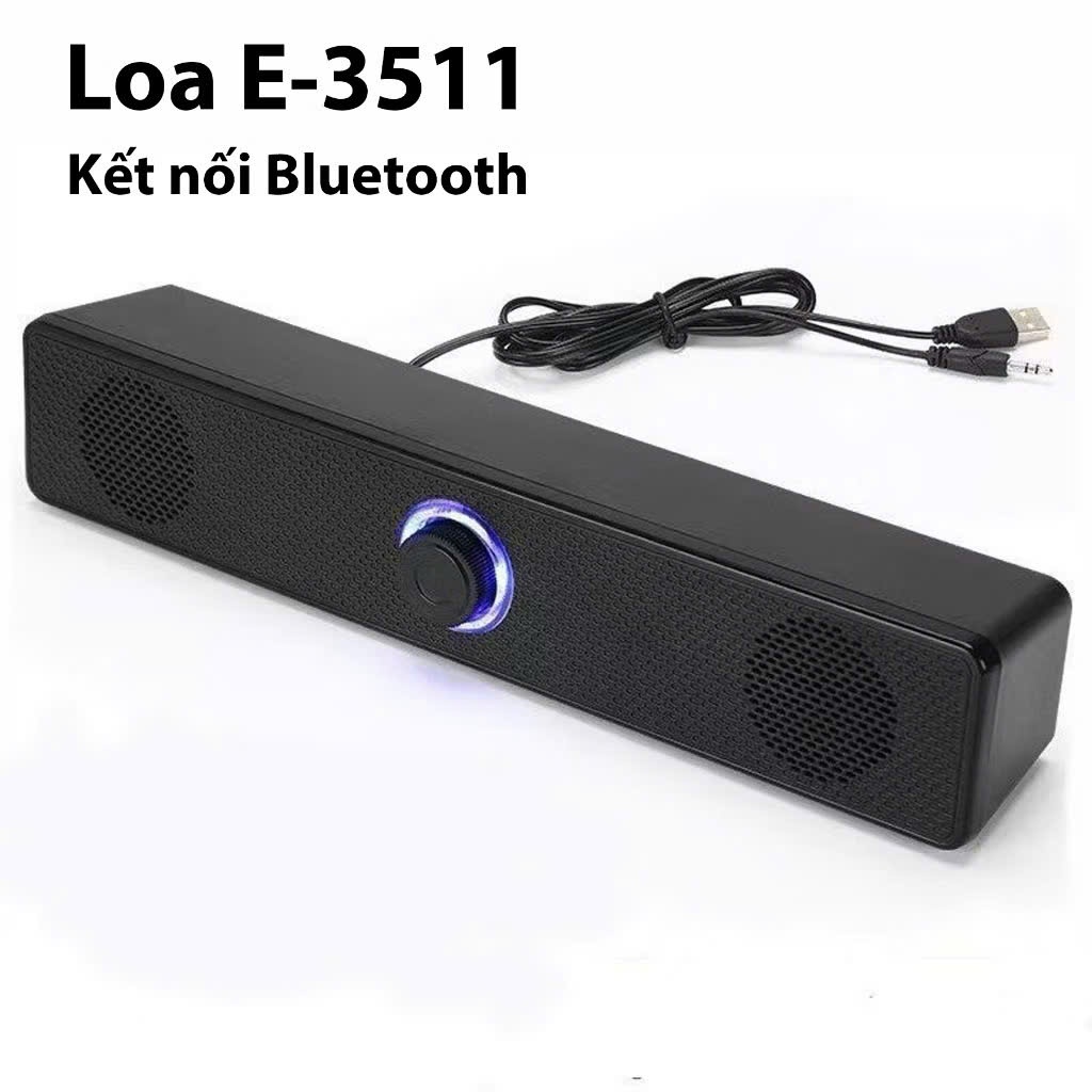 Loa Buletooth Bass siêu mạnh kết nối PC Laptop điện thoại tivi, loa vi tính để bàn E-3511 công suất 