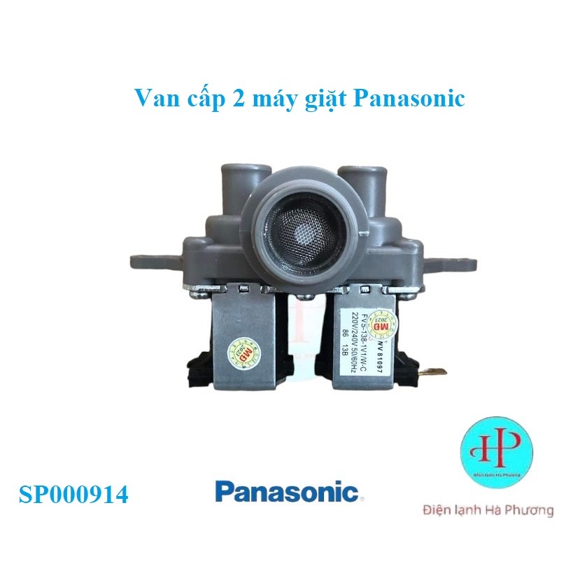 Van cấp đôi máy giặt Panasonix- Van cấp nước 2 chân máy giặt Panasonix - Hàng Mới - F130