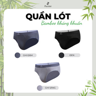  Quần lót nam tam giác PAZZINI bamboo kháng khuẩn quần sịp nam co giãn 4 chiều thấm hút tốt - BF008 