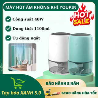  Máy Hút Ẩm Không Khí Youpin Dehumidifiers Công Suất 40W Thiết Kế Đẹp Có Led 7 Màu 