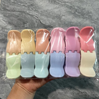 [Peinn] Vỉ 12 Kẹp Càng Cua 6 Răng 5 Răng 3 Răng Đa dạng màu sắc, kiểu dáng phong cách hàn quốc