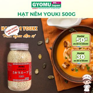  Hạt Nêm Youki,Hạt nêm Dashi túi lọc 8g x 24 gói Hạt nêm rong biển - Gyomu Japan 