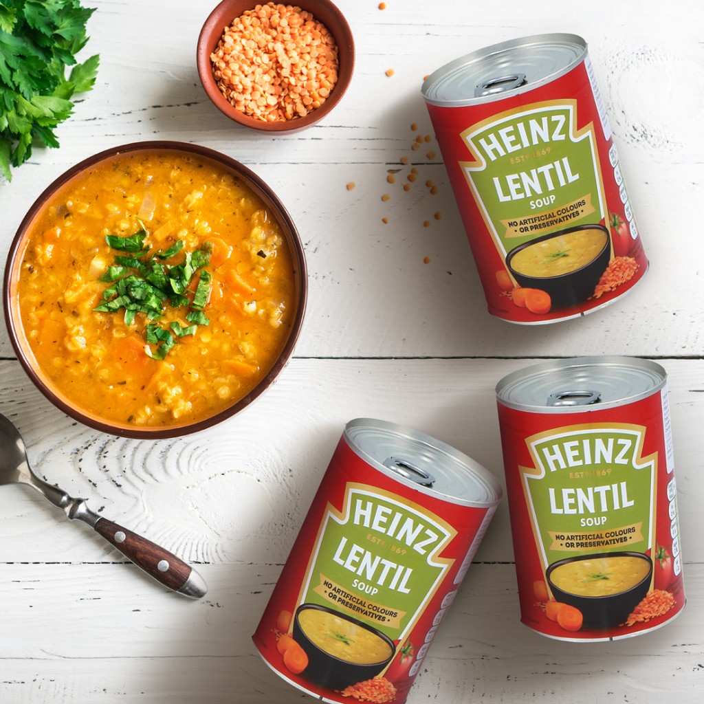 HEINZ (Lon LENTIL 400g) SÚP ĐẬU LĂNG Lentil Soup