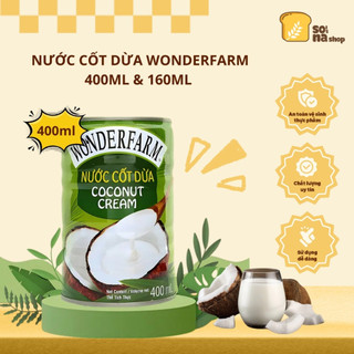Nước Cốt Dừa WONDERFARM 160ml 400ml – Nguyên Liệu Nấu Ăn Thơm Béo Tự Nhiên - SONA'S SHOP