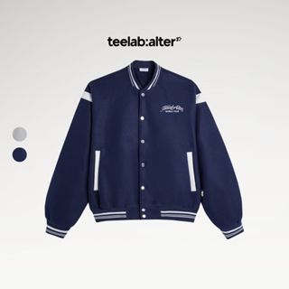  Áo Khoác Teelab Preppy Varsity Jacket Vải Dạ Phối Da Unisex Local Brand AK122 