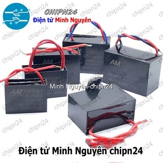 [1 con] Tụ quạt CBB61 450V (1uF/1.2uF/1.5uF/2uF/2.5uF/3uF/3.5uF/4uF/4.5uF/5uF Tụ đề, kapa, quạt, động cơ) - [Chọn Loại]