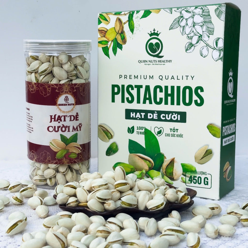  Hạt dẻ cười Mỹ Trắng và hạt dẻ cười nâu loại 1 - Nhập khẩu Mỹ 