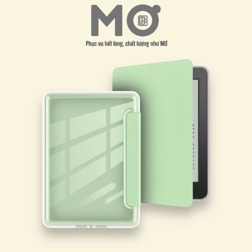 Bao da ốp lưng trong suốt màu Pastel dành cho Máy đọc sách Kindle Paperwhite 3-4-5-6 | Basic 2022/2024