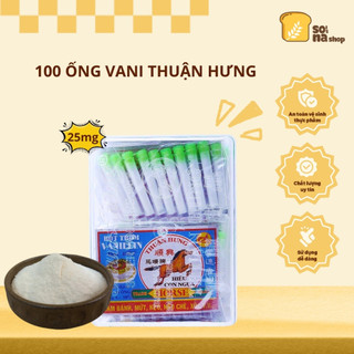 Combo 100 Ống Bột Hương Vani Thuận Hưng 25g Thơm Ngon Dễ Dùng Cho Làm Bánh Nấu Chè Mứt - SONA'S SHOP