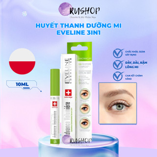  DƯỠNG KÍCH MI DÀY VÀ DÀI MI EVELINE 3IN1 - Dưỡng mi Eveline 3in1 dài dày cong mi 