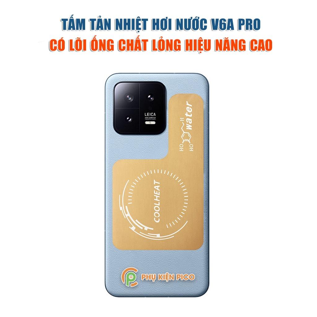 Tấm đồng tản nhiệt từ tính có lõi ống chất lỏng dẫn nhiệt hiệu suất cao V6A Pro dùng cho điện thoại di động