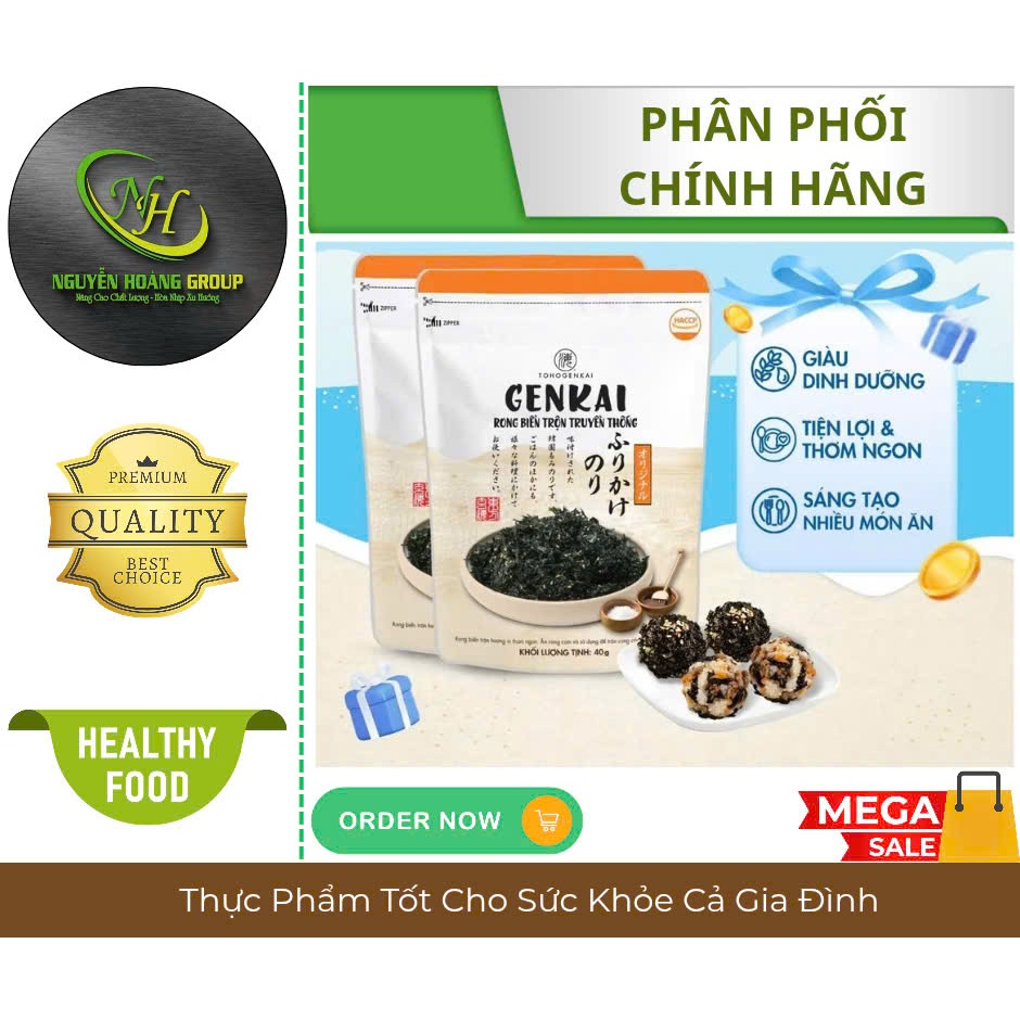 GENKAI Rong Biển Trộn Cơm Truyền thống 40g